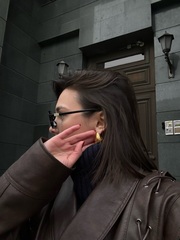 Серьги FIBI фактурные gold