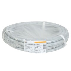 Труба гофрированная ПВХ d 16 с зондом серый CTG20-16-K41-010I IEK , 10м (89-6-1-1601)