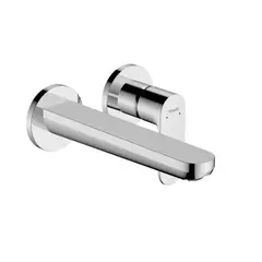Смеситель для раковины, на 2 отверстия, с донным клапаном, хром Hansgrohe Rebris S 72528000