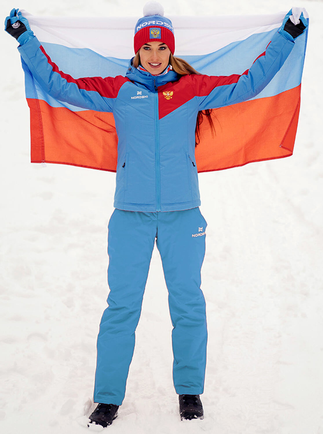 Nordski Premium теплые лыжные брюки женские синие - 10