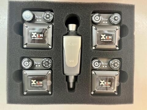 XVIVE U4r4 WIRELESS IN EAR MONITOR SYSTEM  СИСТЕМА ПЕРСОНАЛЬНОГО МОНИТОРИНГА -1 ПРИЕМНИК, 4 ПЕРЕДАТЧИКА