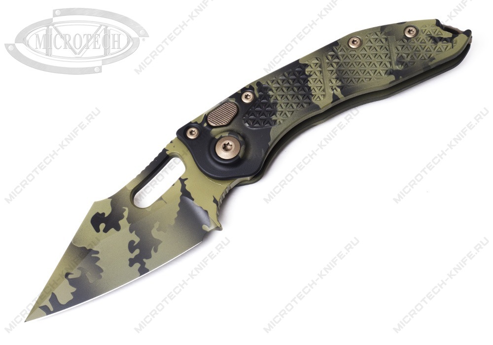 Нож Microtech Stitch Auto 169-1OCS Olive Camo