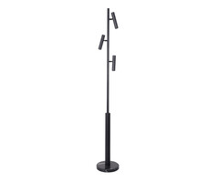 07613-F,19 Торшер Верония черный d22 h152 Led 3*3W (4000K). ТМ Kink Light