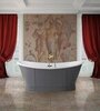 BelBagno BB33 Отдельностоящая акриловая ванна, встроенный слив, 168x78, цвет: белый