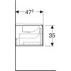 Geberit Xeno2 500.346.43.1 Тумба под раковину, 159.5x35x47.3см, Серый / Меламин, древесная структура