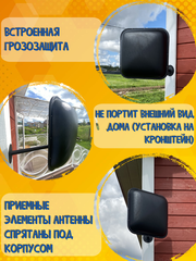 ТВ АНТЕННА НАРУЖНАЯ ЦИФРОВАЯ АКТИВНАЯ ПАНЕЛЬНАЯ ТРИАДА-3460 DVB-T2