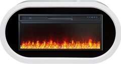 Каминокомплект Ellips - Белый с черным (ширина 1450 мм) с очагом Vision 42 LED