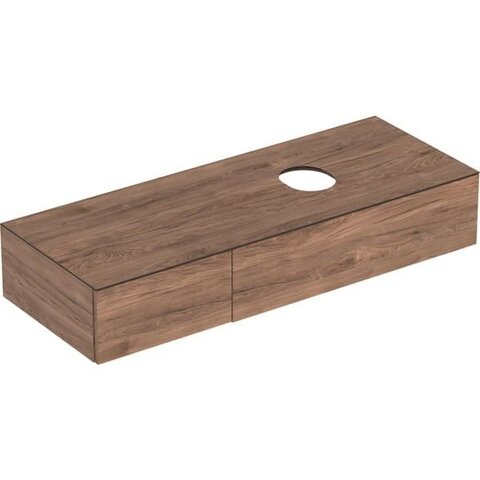 Geberit VariForm 501.180.00.1 Тумба под раковину, 135x23.5x51см, Пекан / Меламин, древесная структура