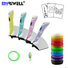 3D ручка Myriwell RP200B + 170 м пластика + трафареты