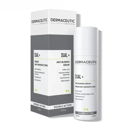 Сыворотка с двойным действием против акне и пигментации Dermaceutic Dual Plus 30 мл