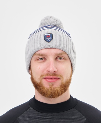 Лыжная шапка Nordski Severe dark blue-grey