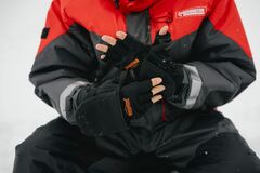 Зимние перчатки-варежки для рыбалки Remington Activ Fishing Softshell Black на remingtonn.ru