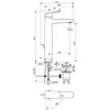 Ideal Standard Ceraplan Vessel BD239AA Смеситель для раковины с металлическим донным клапаном