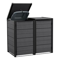 Шкаф для мусорных баков (Hide Away Bin Storage 240 L Grey) купить с доставкой в KeterShop