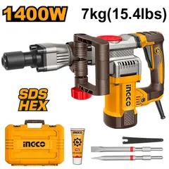 Отбойный молоток 1400Вт HEX 20Дж INGCO PDB14008 INDUSTRIAL