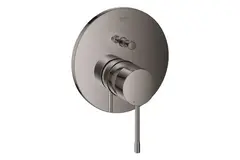 GROHE Essence 24167A01 Внешняя часть смесителя для ванны скрытого монтажа на 2 потребителя, круглая, темный графит глянец фото