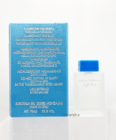 mini D&G LIGHT BLUE w EDT 4,5 ml FLC — фото 3