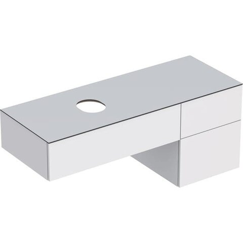 Geberit VariForm 501.189.00.1 Тумба под раковину, 135x55x51см, белый / лакированный глянцевый, белый / матовый