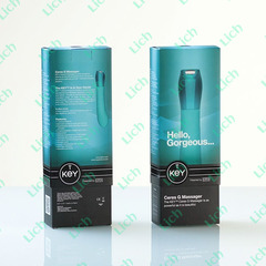 Голубой вибромассажер с изогнутой головкой Ceres G Spot