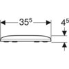 Geberit Smyle 500.979.01.1 Сиденье унитаза, белый