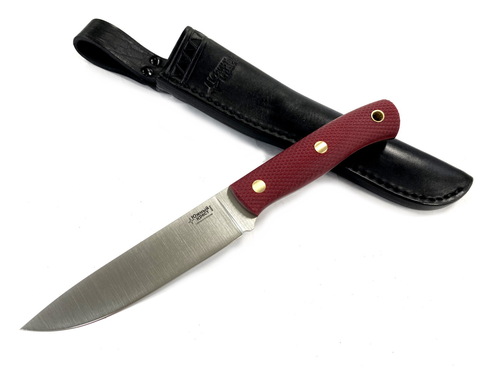 Нож ТКК (2,5), N690, микарта красная, 243.0757