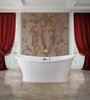 BelBagno BB33 Отдельностоящая акриловая ванна, встроенный слив, 168x78, цвет: белый