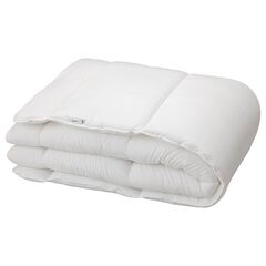 Евро одеяло IKEA SAFFEROT (СЭФФЕРОТ), Стеганое, Зимнее, Белый, 220x240 см
