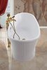 BelBagno BB33 Отдельностоящая акриловая ванна, встроенный слив, 168x78, цвет: белый