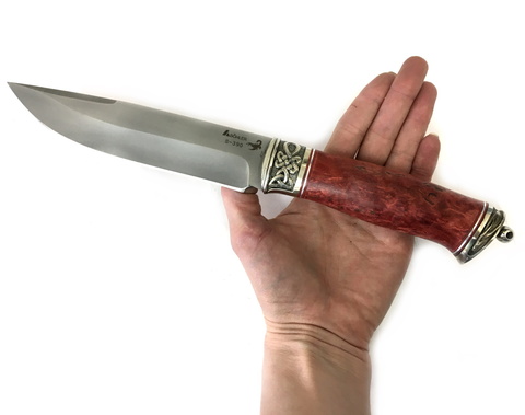 Нож Скорпион, BOHLER S390, стабилизированная карельская береза
