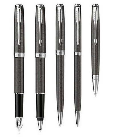 Ручка шариковая Parker Sonnet Slim K450 Carbon CT (S0808630)