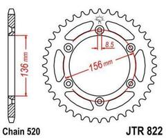 Звезда ведомая Husqvarna JTR822.44