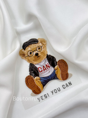 Термонаклейка мишка "Yes! You can"