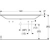 Geberit Xeno2 500.277.00.1 Раковина встраиваемая,140x48см, Альпийский белый