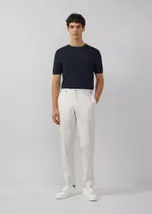 s.O PURE: классические брюки из мелированной ткани Black Label