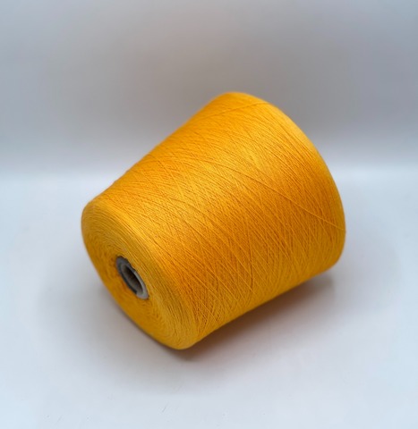 Бобинная пряжа,Cotton, 2540м. 100%Хлопок, Оранжевый(946), 39242