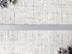 Лента репсовая, ш. 1 см, светло-серый