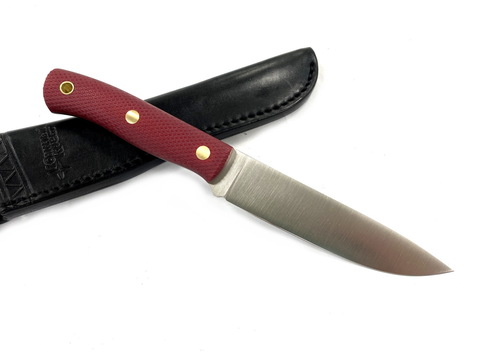 Нож ТКК (2,5), N690, микарта красная, 243.0757