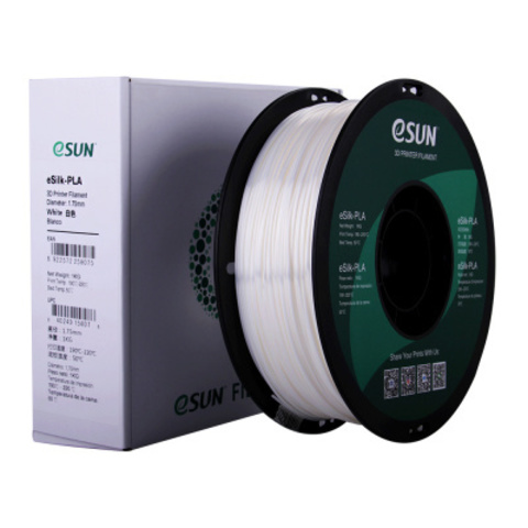 Катушка пластика eSilk-PLA Esun, 1.75 мм, 1 кг, белая