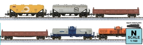 Комплект A1 : дизель Alco FA1 + грузовой состав Kato (6шт)+набор V6+пульт управления