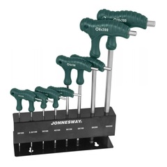 Jonnesway H10MB08SP Комплект угловых шестигранников двусторонних с шаром 2-10мм , 8 предметов (ложемент) 48153