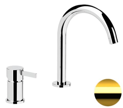 Remer Metrica MC57DO Смеситель для раковины, цвет: золото