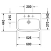 Duravit DuraStyle 2319600030 Раковина
