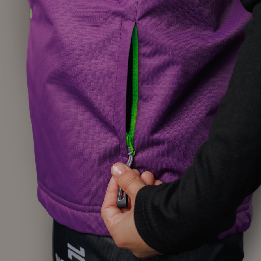 Nordski Kids Motion теплый жилет для девочек purple - 5