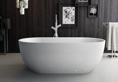 BelBagno BB70-1500-800 Отдельностоящая акриловая ванна в комплекте со сливом-переливом, 150x80, цвет: белый фото