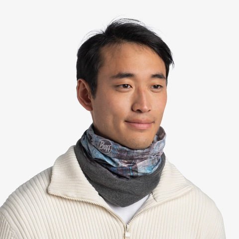 Картинка шарф-труба Buff polar Hegen Grey - 7
