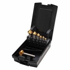 Набор зенковок 90° 6,3-25мм DIN335C 3z HSS-G TiN 7шт MASTER-TOOL 102153TPRO