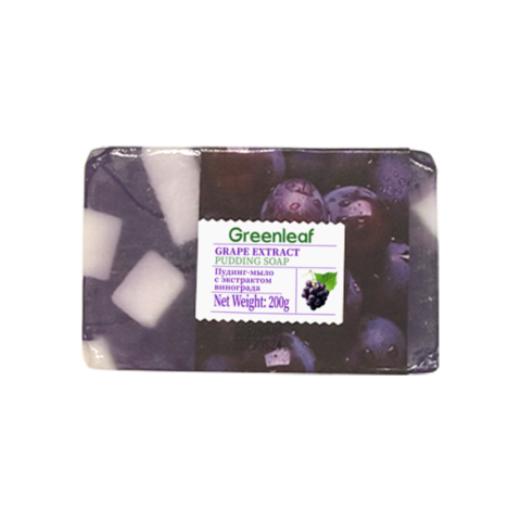 (0.2PV) Greenleaf Желейное мыло с экстрактом винограда, 200 г,（англо-русская версия)
