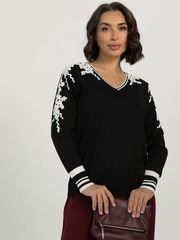 Джемпер Стефания (черно-белый) Б16523-18М LT Collection