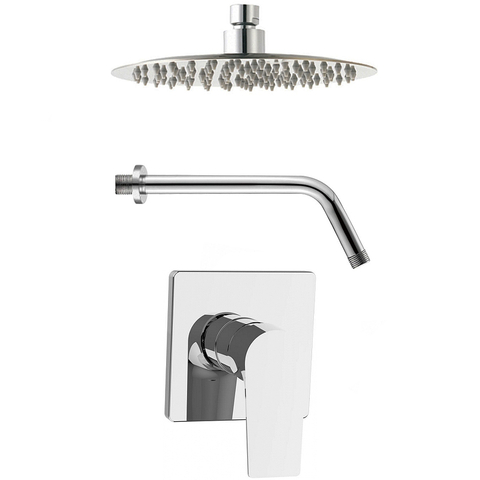Aquanet Static 257150 Душевая система встраиваемая, цвет: хром