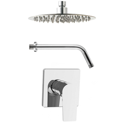 Aquanet Static 257150 Душевая система встраиваемая, цвет: хром фото